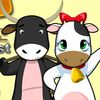 про животных - Еда булочек коровами наперегонки