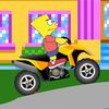 симпсоны - Барт Симпсон, клоуны и мотоцикл