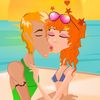 поцелуи - Поцелуй на пляже